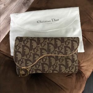 Vintage Christian Dior Saddle Wallet